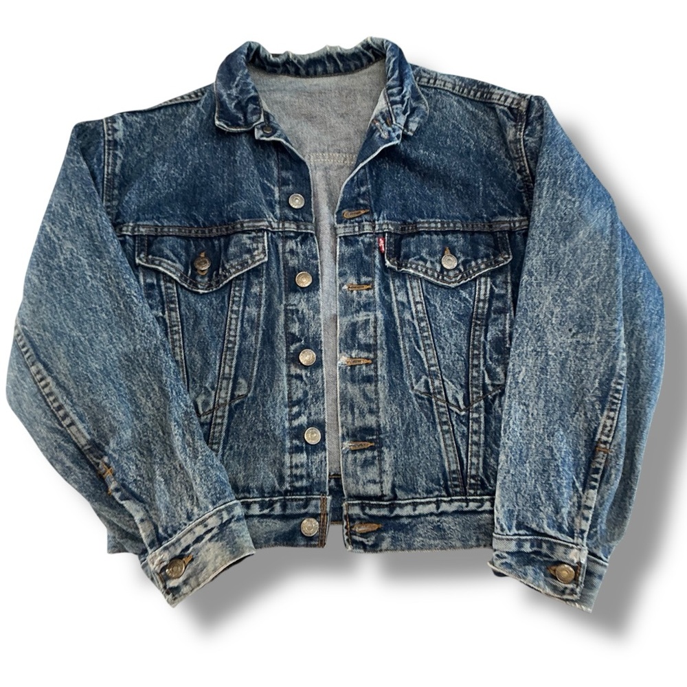 Stone Washed Acid Washed Jean Jacket - Picture 3 of 14